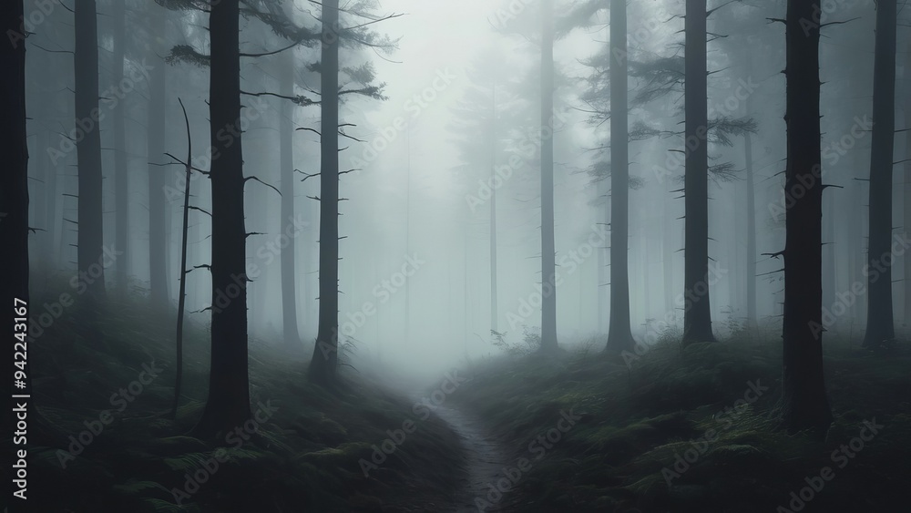 Fototapeta premium fog in the forest