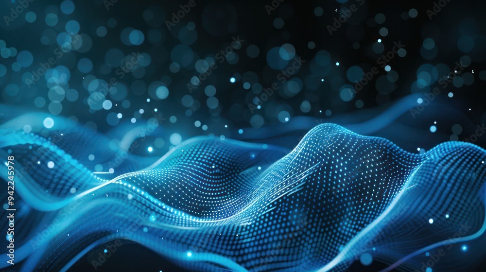 Abstract Blue Wave Background Abstract Blue Wave Background