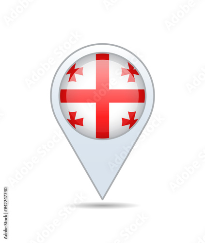 Honduras - flag pin for map. Vector illustration.