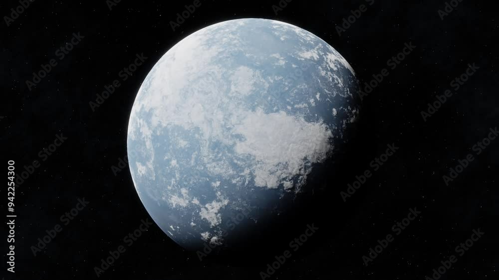 Simulación Planeta con atmósfera girando 3D Blender 