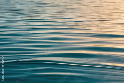 Serene Tranquil Water Texture with Smooth Ripples and Soft Light Effects