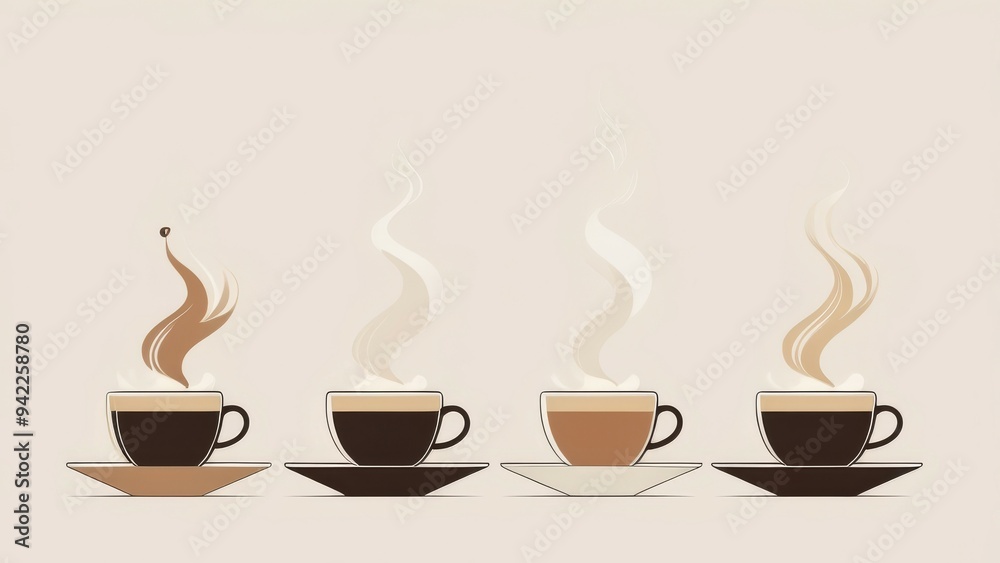 cup of coffee on the table cup of coffee on the table