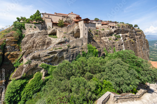 Panoramic view of Meteora Monasteries, Thessaly, Greece