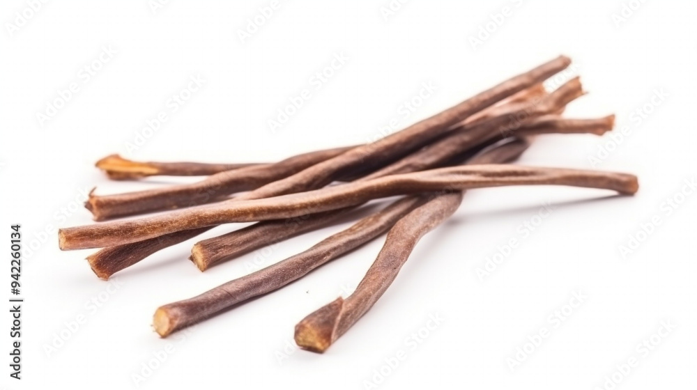 A Close-Up View of Aromatic Vanilla Pods, Showcasing Their Rich Texture and Natural Brown Hue A Close-Up View of Aromatic Vanilla Pods, Showcasing Their Rich Texture and Natural Brown Hue