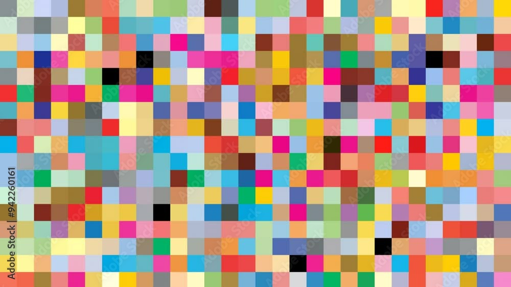 Animated Colorful Pixel Art Background Animated Colorful Pixel Art Background