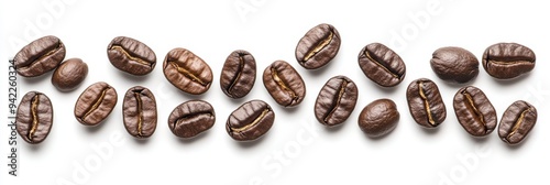 A truly delightful and visually appealing arrangement of various coffee beans that provides a perfect backdrop for all your creative projects or any coffeerelated content that you wish to share photo