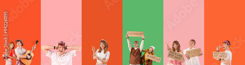 Collage of female and male ...