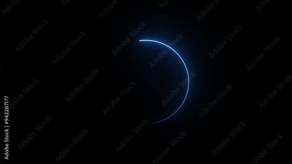 custom made wallpaper toronto digitalneon circle blue  icon animation on background.