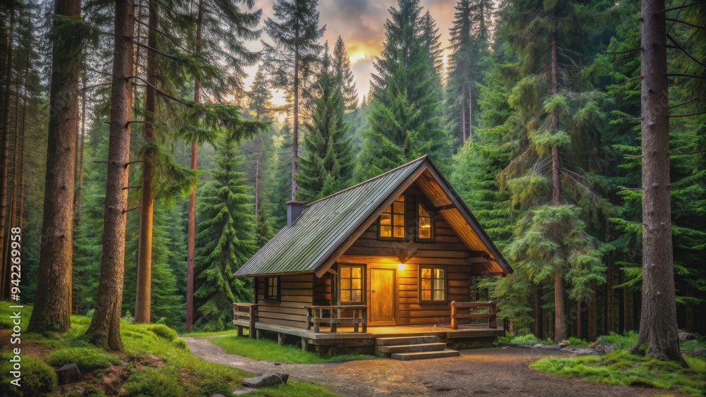 Cozy cabin nestled in a serene forest setting , cabin, woods, nature, cozy, tranquil, retreat, peaceful, log cabin, getaway Cozy cabin nestled in a serene forest setting , cabin, woods, nature, cozy, tranquil, retreat, peaceful, log cabin, getaway