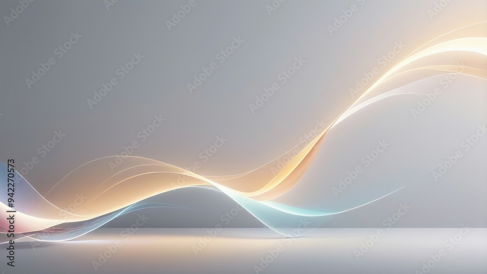 Obraz premium abstract blue wave background