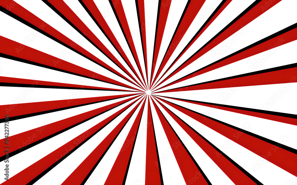 Fototapeta premium Classic Red and White Striped Retro Background