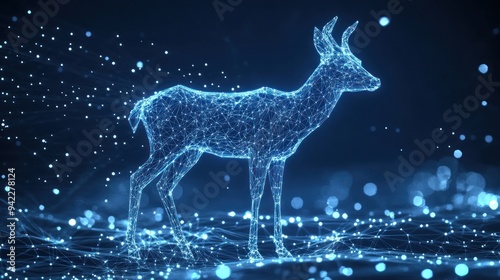 Digital Deer in a Digital World photo