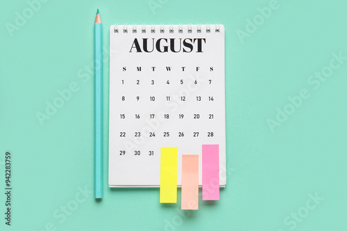 Calendar with office statio...