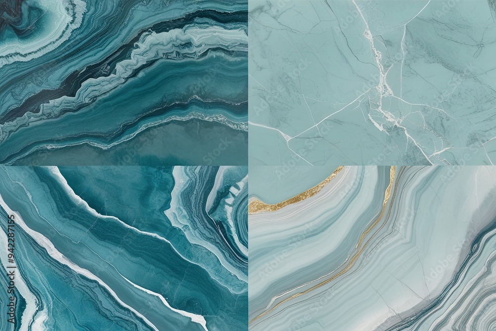 custom made wallpaper toronto digitalLight Cerulean Marble Seamless Background for Luxury Decor and Aesthetic Design