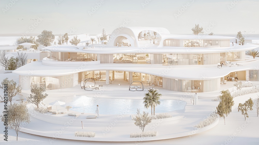Modern Luxury Villa with Infinity Pool and Lush Landscaping Modern Luxury Villa with Infinity Pool and Lush Landscaping