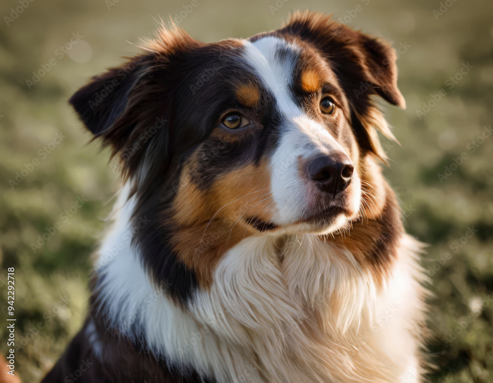 The Australian Shepherd, often affectionately called an Aussie, is a medium-sized, energetic herding dog breed. The Australian Shepherd, often affectionately called an Aussie, is a medium-sized, energetic herding dog breed.