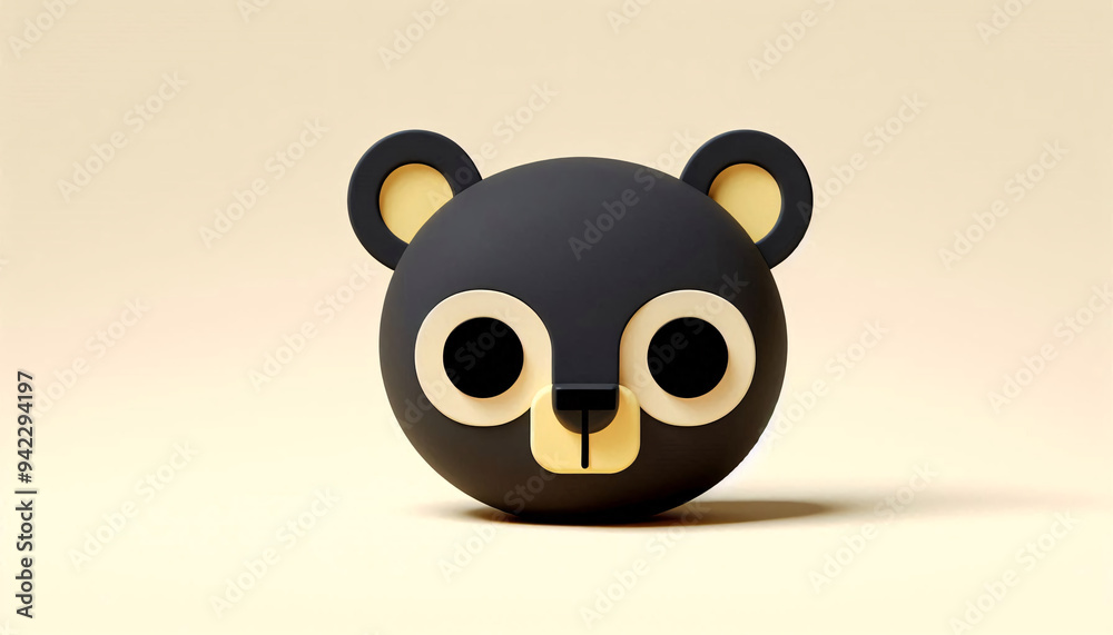 Fototapeta premium 3D rendered animal cat dog panda animal character, dynamic dimensions multiverse, games kid books character