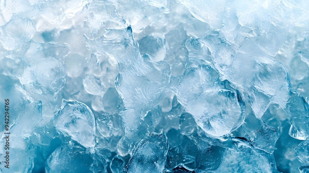 Abstract Ice Texture Background - Cold, Blue, Crystalline Abstract Ice Texture Background - Cold, Blue, Crystalline