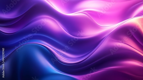 Abstract Purple and Blue Liquid Background