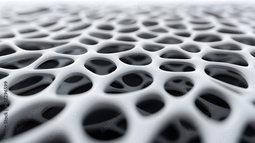 Abstract White 3D Grid, Geometric Background Texture Abstract White 3D Grid, Geometric Background Texture