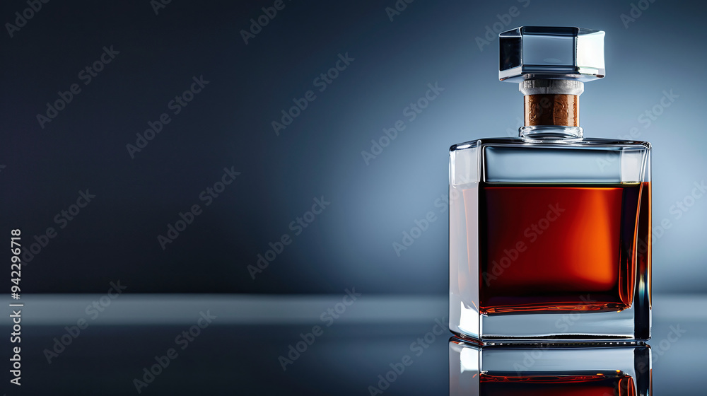 a premium sleek rum bottle on a dark background, professional product photography, no label a premium sleek rum bottle on a dark background, professional product photography, no label