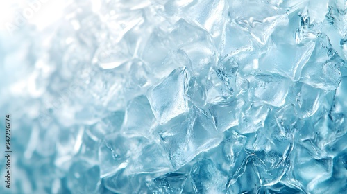 Blue Ice Cubes Texture Background