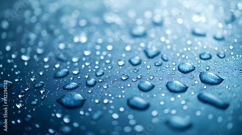 Wallpaper Mural Blue Water Droplets Abstract Background Torontodigital.ca