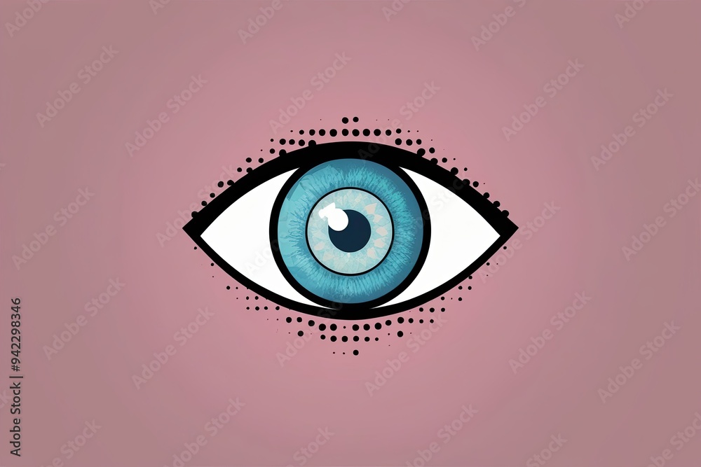 Ethereal Halftone Eye Art Dreamy Graphic Design Element Ethereal Halftone Eye Art Dreamy Graphic Design Element
