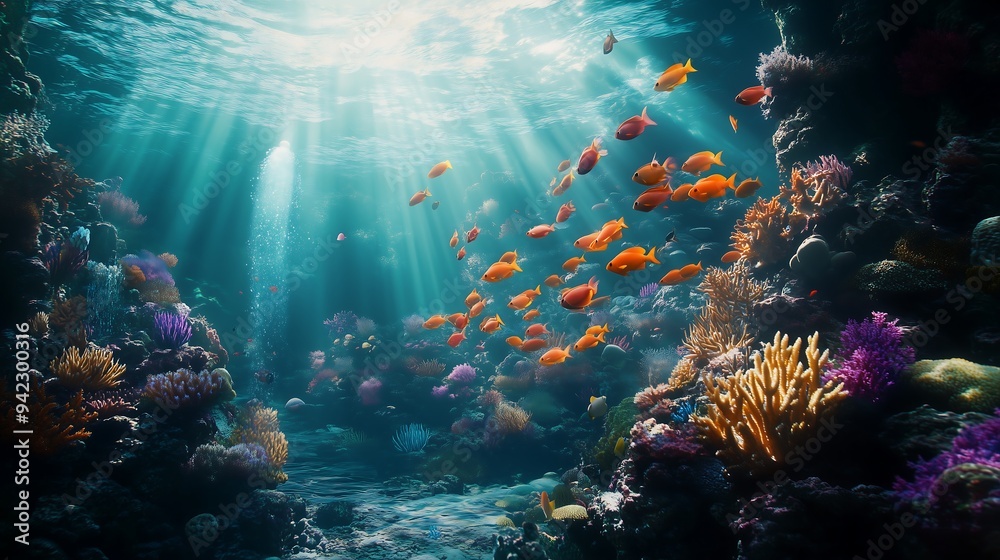 underwater full fish and coral underwater full fish and coral
