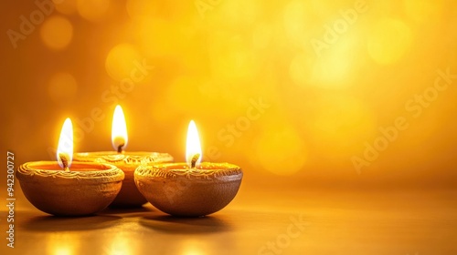 Diwali festival of lights tradition Diya oil lamps background