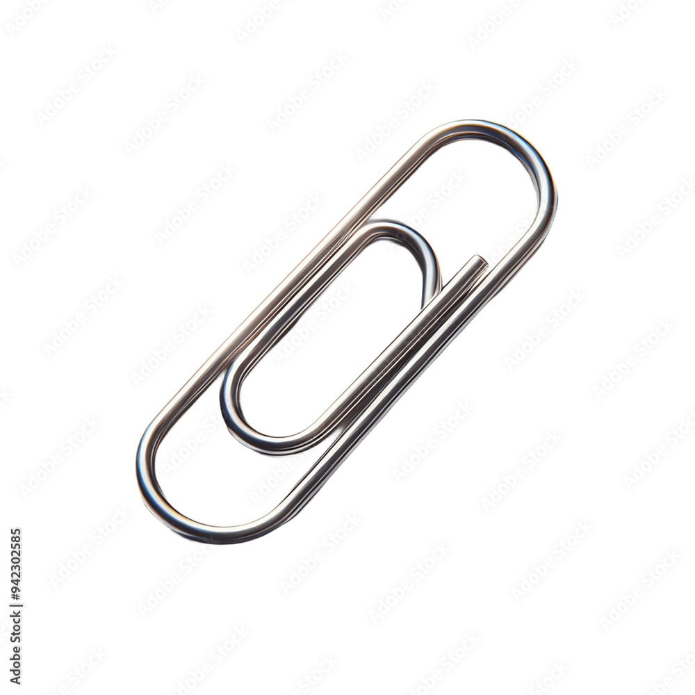 paper clip isolated on white background