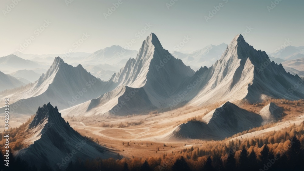 Fototapeta premium sunrise in the mountains