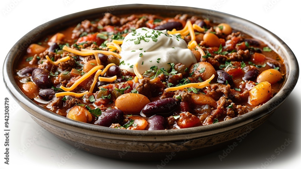 Delicious Chili with Toppings Delicious Chili with Toppings
