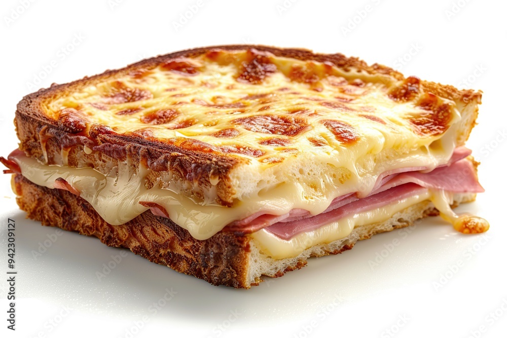 A Classic French Toast Sandwich with Ham and Cheese A Classic French Toast Sandwich with Ham and Cheese