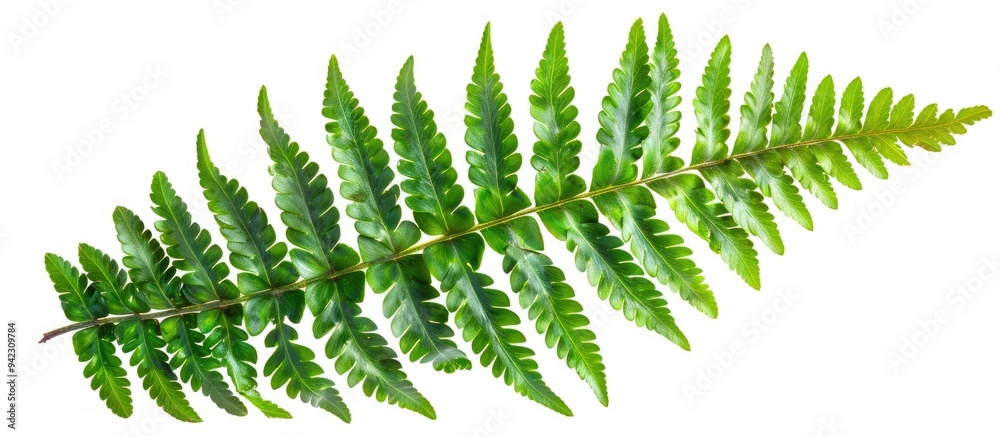 Wart Fern Leaf Ornamental Foliage Fern Isolated On White Background With Clipping Path Wart Fern Leaf Ornamental Foliage Fern Isolated On White Background With Clipping Path