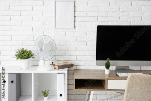 Comfortable workspace with ...