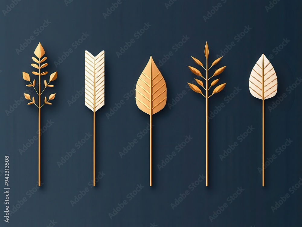 Stylish golden leaves on dark background, perfect for nature themes, modern design, or eco-friendly projects. Stylish golden leaves on dark background, perfect for nature themes, modern design, or eco-friendly projects.