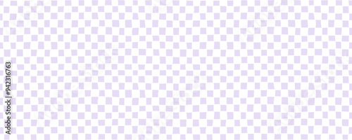 Pastel colored checked seamless banner design. Abstract digital background with various squares.