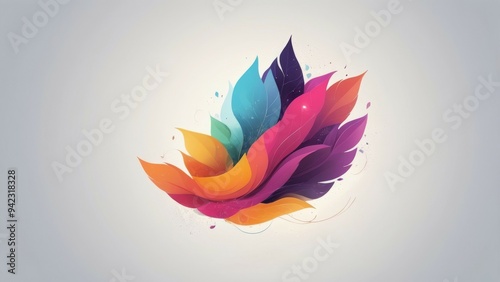 abstract background with flowers