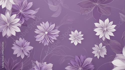 Wallpaper Mural seamless pattern with flowers Torontodigital.ca