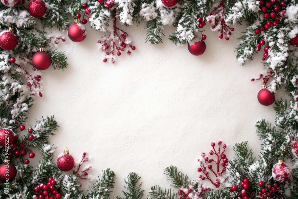 Festive Christmas New Year border. Xmas background and frame composition. Christmas banner and web poster Festive Christmas New Year border. Xmas background and frame composition. Christmas banner and web poster