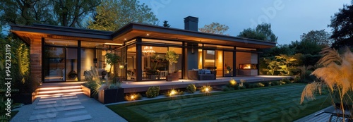 Modern Home with Tranquil Backyard