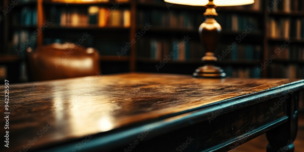 Obraz premium Classic Library Study Desk