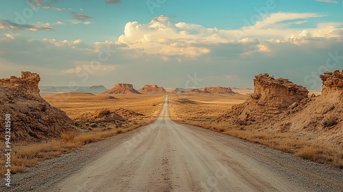 Desert Road Landscape