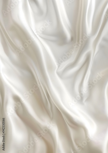 Luxurious white silk fabric texture background with soft folds and flowing drape, ideal for elegant designs, fashion projects, and premium branding visuals.