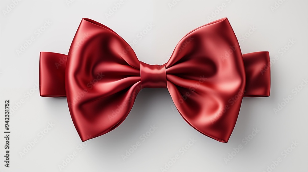 red bow on white background red bow on white background