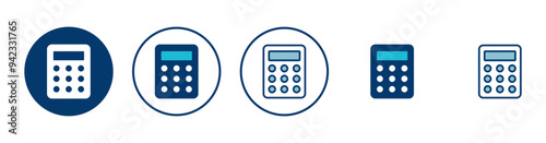 Calculator icon vector isolated on white background. Calculator vector icon. Accounting icon