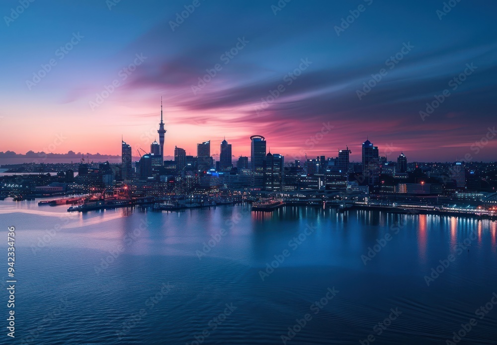 Auckland Skyline at Dawn Auckland Skyline at Dawn
