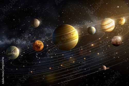 realistic of solar system 