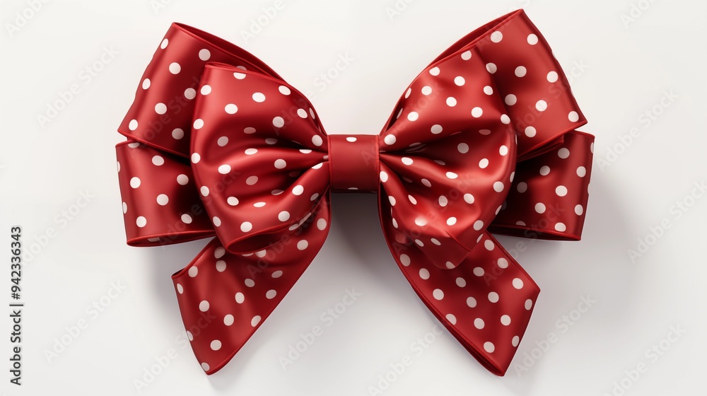 Red ribbon with bow isolated on white and transparent background, png Red ribbon with bow isolated on white and transparent background, png
